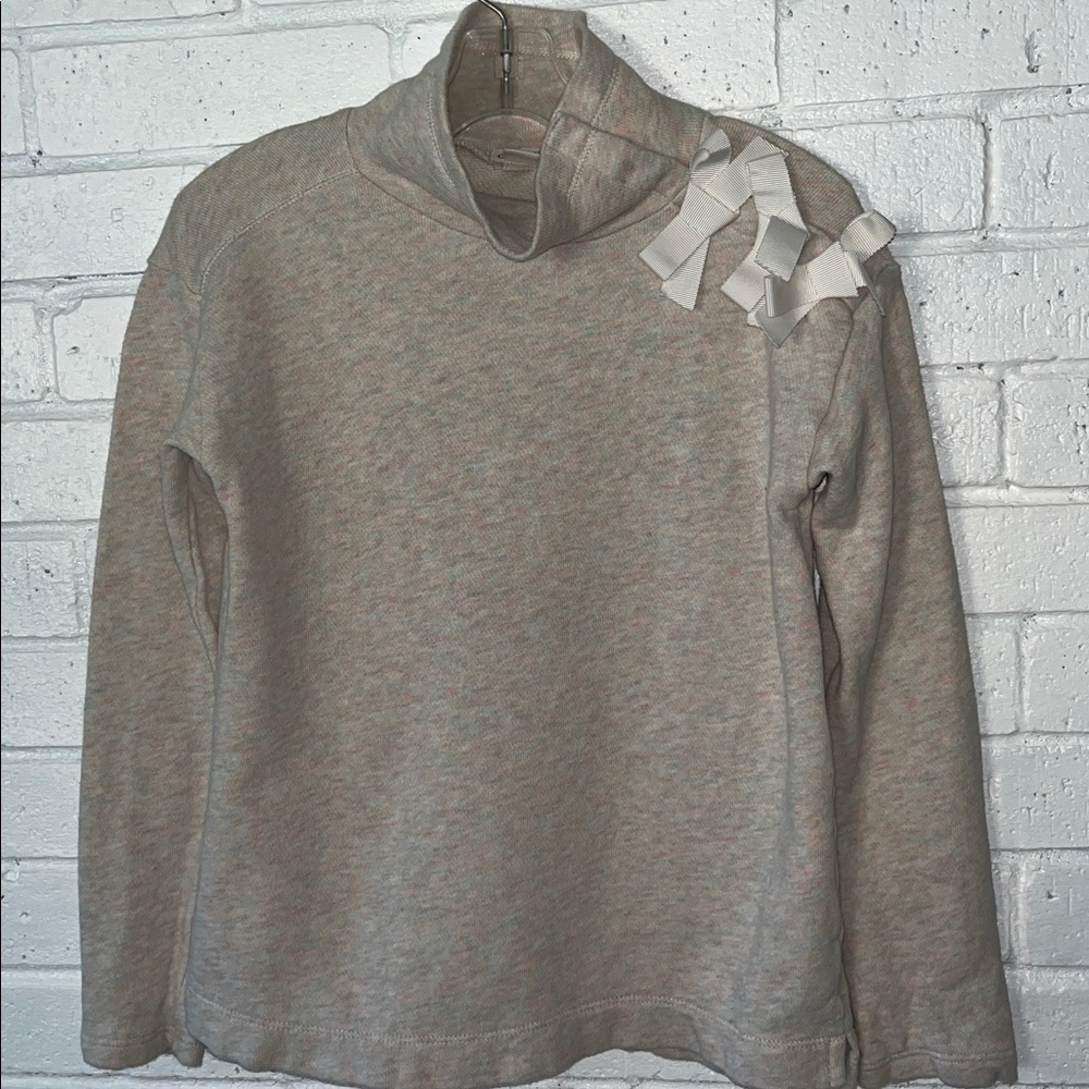 Crewcuts Multicolor Knit Top/Sweatshirt Sz 3 Bows w/Snaps Closure on Shoulder